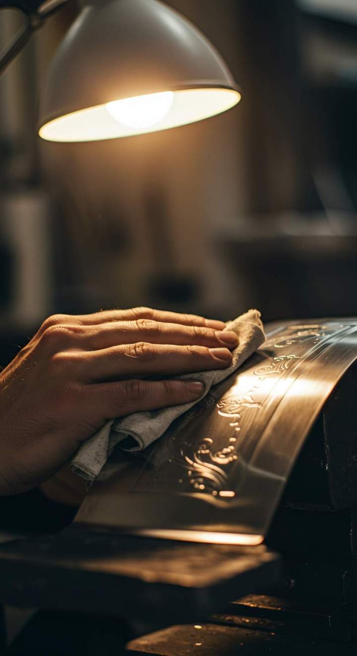 Pièce métallique polie Oyonnax